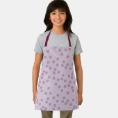 Fun Paarse Polkadots Apron Schort (Insitu)