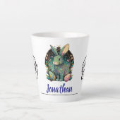 Fun Paashaas gepersonaliseerd Latte Mok (Voorkant)