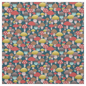 Fun paddenstoel naadloos patroonweefsel stof (Swatch)