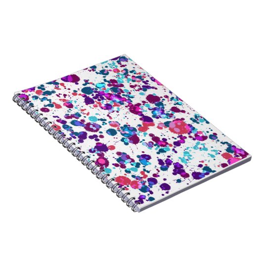 Fun Paint Splatter Notitieboek (Rechterzijde)