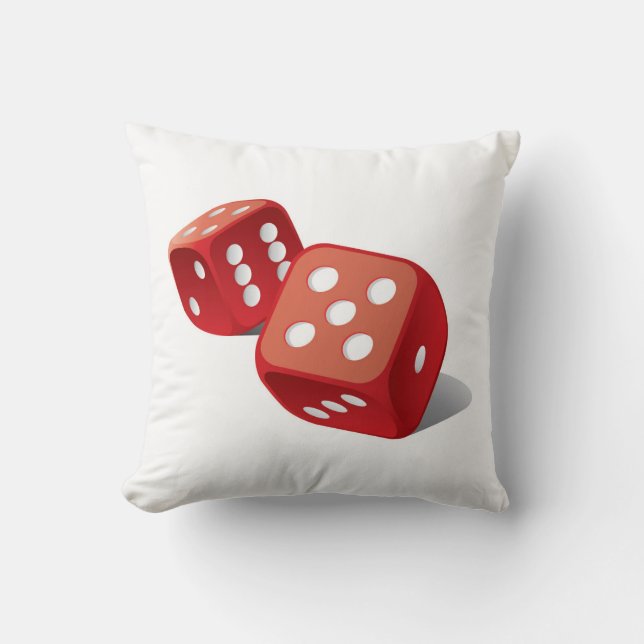 Fun Pair of Dice Kussen (Voorkant)