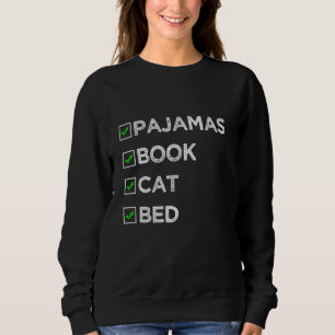 Fun Pajamas Book Cat Bed Bedtime Checklist for Sin Trui