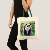 Fun Panda Beer Personal Book Bag Tote Bag (Voorkant (product))
