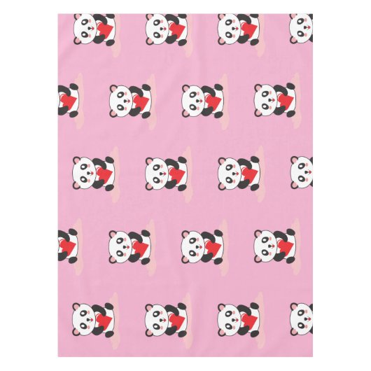 Fun Panda Graphic Party Tafelkleed (Voorkant)