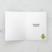 Fun Panicking Pear - Geen stress Birthday / Occasi Kaart (Binnen)