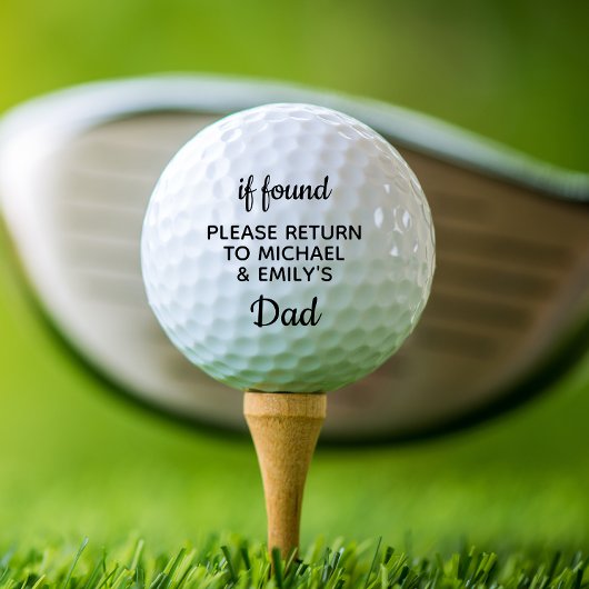 Fun Pap Gepersonaliseerd Golfballen