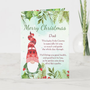 Fun Pap Kerstmis Lucky Gnome Blank Card Kaart