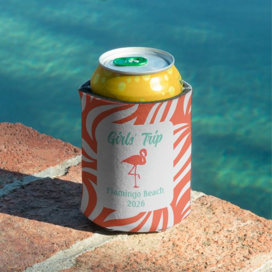 Fun Papaya Tropical Flamingo & Foliage Vacation Blikjeskoeler (Insitu Zwembad)