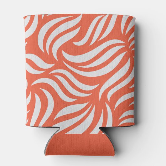 Fun Papaya Tropical Flamingo & Foliage Vacation Blikjeskoeler (Achterkant)