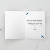 Fun Paper Vliegtuig en Jet Fighter Schaduw, Verjaa Kaart (Binnen)