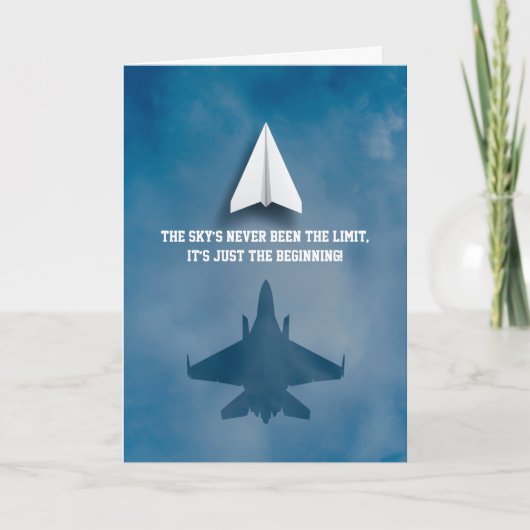 Fun Paper Vliegtuig &Jet Fighter Vliegtuig, Verjaa Kaart (Voorkant)