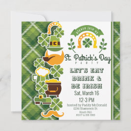 Fun Papercut St. Patrick's Day Leprechauns Bier Kaart