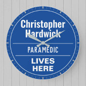 Fun Paramedic Wall Plaque Grote Klok