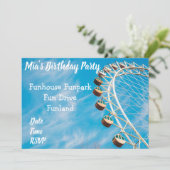 Fun Park Amusement Park tienerpartij Kaart (Staand voorkant)