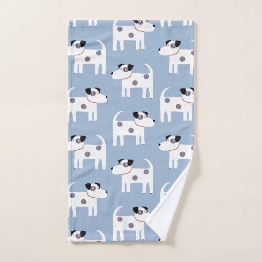 Fun Parson Jack Russell Terrier Dog Blue Bad Handdoek (Handdoek)