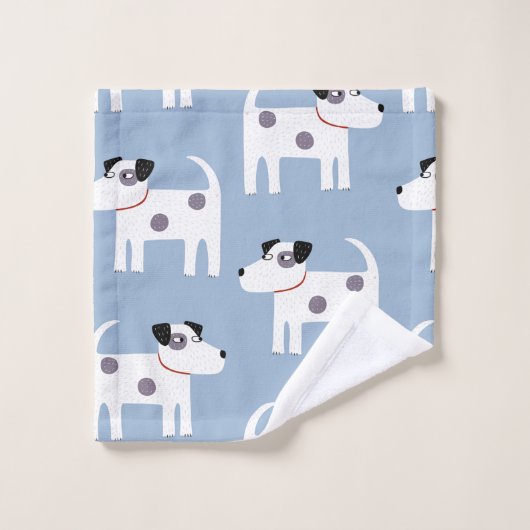 Fun Parson Jack Russell Terrier Dog Blue Bad Handdoek (Wasdoekje)