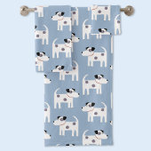 Fun Parson Jack Russell Terrier Dog Blue Bad Handdoek