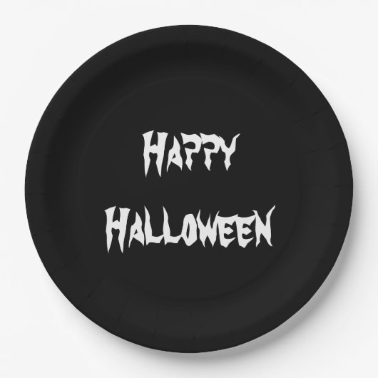 Fun Party Black Happy Halloween Paper Bord (Voorkant)