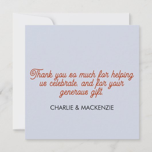 Fun Party Cat Dank je kaart (Achterkant)