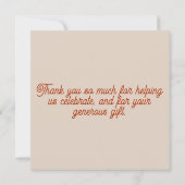 Fun Party Cat Dank je kaart (Achterkant)