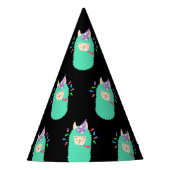 Fun Party Emoji Llama Feesthoedjes (Voorkant)