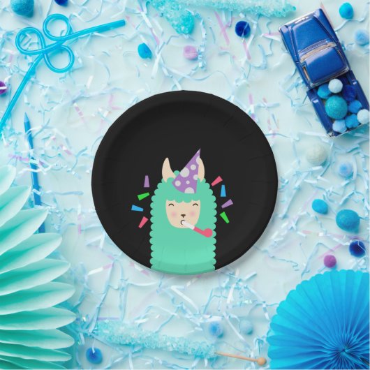Fun Party Emoji Llama Papieren Bordje (Feest)