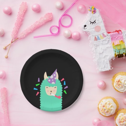 Fun Party Emoji Llama Papieren Bordje (Feest)