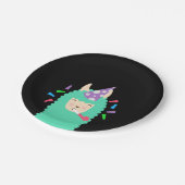 Fun Party Emoji Llama Papieren Bordje (Gekanteld)