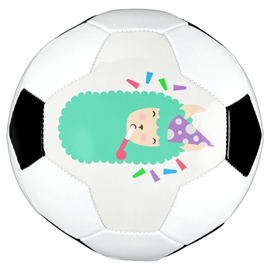 Fun Party Emoji Llama Voetbal (Gedraaid)