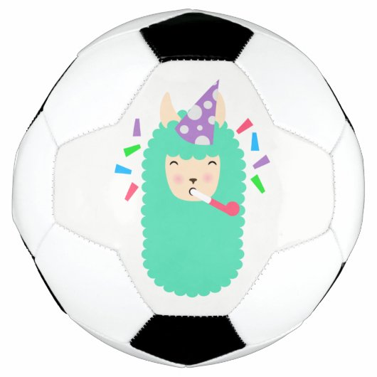 Fun Party Emoji Llama Voetbal (Voorkant)