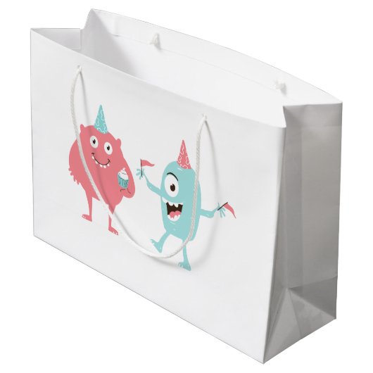 Fun Party Monsters Groot Cadeauzakje (Achterkant Gekanteld)