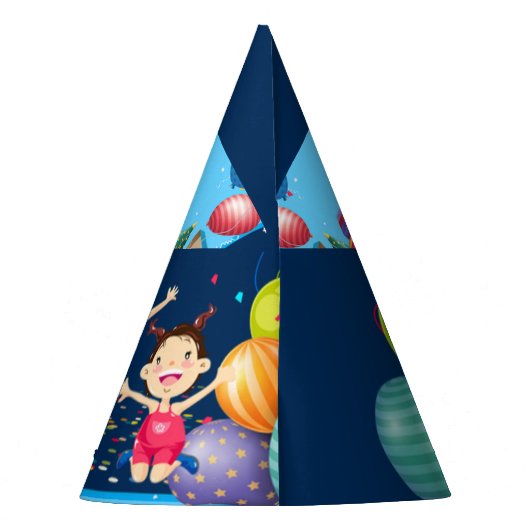 Fun Party Pet met naam Feesthoedjes (Achterkant)