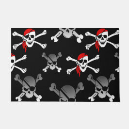 Fun Party Pirate Pattern Doormat Deurmat