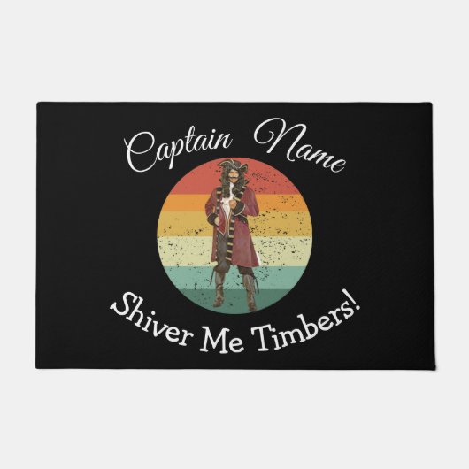 Fun Party Red Pirate Doormat Deurmat (Voorkant)