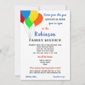 Fun Party Style Familiereünie Trendy Ballon Kaart (Voorkant)