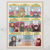 Fun Passover Personalized Easy 2 Sided Haggadah Flyer (Achterkant)