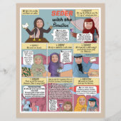 Fun Passover Personalized Easy 2 Sided Haggadah Flyer (Voorkant)