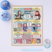 Fun Passover Personalized Easy 2 Sided Haggadah Flyer (Enkel)