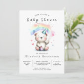 Fun Pastel Beer Baby shower Kaart (Staand voorkant)