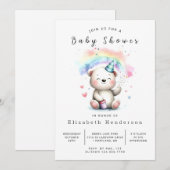 Fun Pastel Beer Baby shower Kaart (Voorkant / Achterkant)