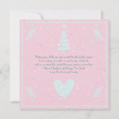 Fun Pastel Christmas Family Flat Holiday Kaart (Achterkant)