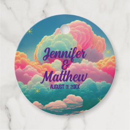 Fun Pastel Cotton Snoep Clouds Bedankjes Labels