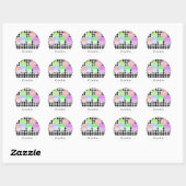 Fun Pastel Cupcakes Ronde Sticker (Vel)