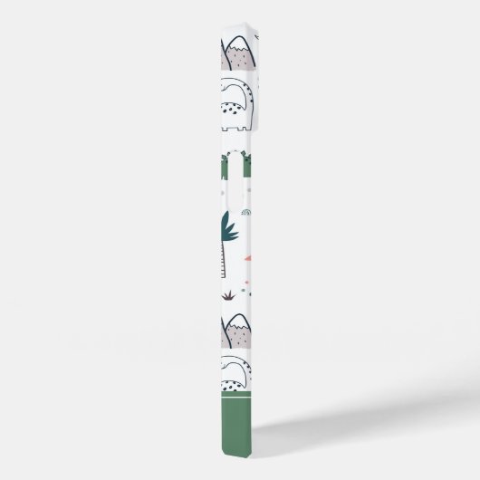 Fun Pastel Dinosaur Scene Pattern Case-Mate iPhone Case (Achterkant / Rechts)