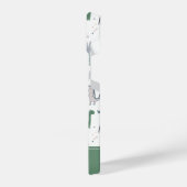 Fun Pastel Dinosaur Scene Pattern iPhone Hoesje (Linkerkant)