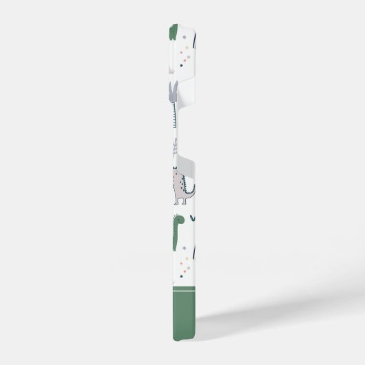 Fun Pastel Dinosaur Scene Pattern iPhone Hoesje (Linkerkant)