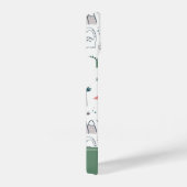 Fun Pastel Dinosaur Scene Pattern iPhone Hoesje (Rechterkant)