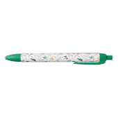 Fun Pastel Dinosaur Scene Pattern Zwarte Inkt Pen (Bodem)