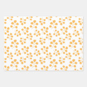 Fun Pastel Floral Modern Blue Taupe Yellow Inpakpapier Vel (Voorkant 3)