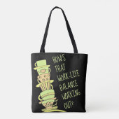 Fun Pastel Leaning Stack Coffee opnieuw te gebruik Tote Bag (Achterkant)